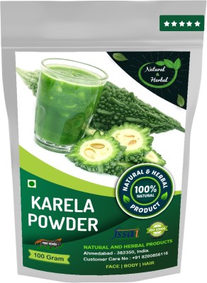 NATURAL AND HERBAL PRODUCTS Karela Powder (Bitter Melon, Momordica Charantia) For Skin Care(Face Mask) and Hair Growth - 100 Gm(100 g)