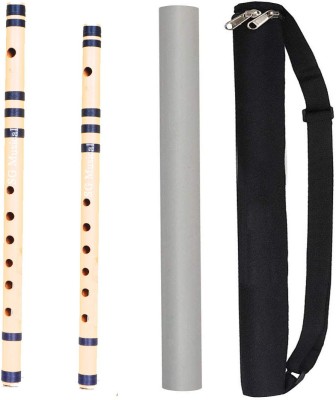 SG MUSICAL G and B Natural 7 Hole Bamboo Bansuri Bamboo Flute(45 cm)