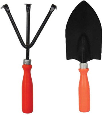 ERIN Gardening Tools Set Of 2 Pcs ( Big Hand Trowel & Cultivator ) Garden Tool Kit(2 Tools)