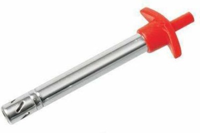 DEAGAN Steel, Plastic Electronic Gas Lighter(Silver, Red, Pack of 1)