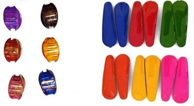 Ashmaadi Hair Accessories Combo28 Tic Tac Clip(Multicolor)