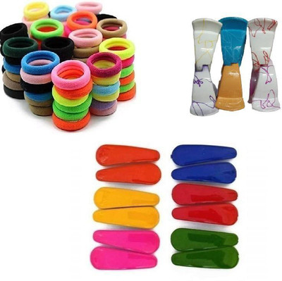 Ashmaadi Hair Accessories Combo11 Tic Tac Clip(Multicolor)