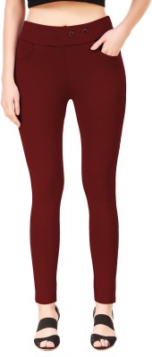 SEMLE Maroon Jegging(Solid)