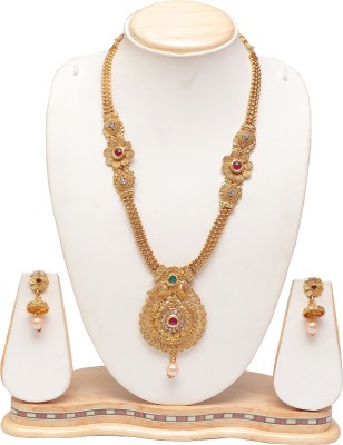 Reeti Fashions Metal Gold-plated Gold Jewellery Set(Pack of 1)