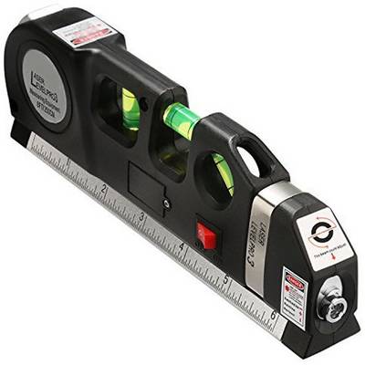 Geek Lab Level Pro 3 Multipurpose Laser Level laser measure Line 8ft Measure Tape Ruler Adjusted Standard and Metric Rulers Non-magnetic Line Level