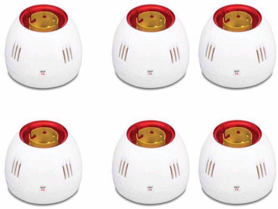 Prop It Up White Fancy Bulb holder for wall home Plastic Light Socket (B-22) PACK OF 6 Plastic, Brass Light Socket(Pack of 6)