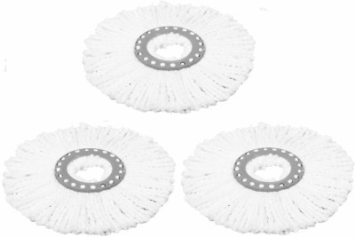 LSARI QUICK-SPIN MOP REFILL Pack of 3 Refill(White)