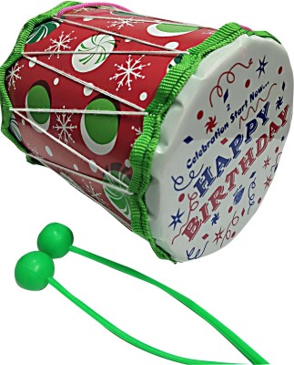 Shopsji Disco drum Birthday gift Musical Toy for Babies and Children | Musical toys small drum| Dholak(Multicolor)