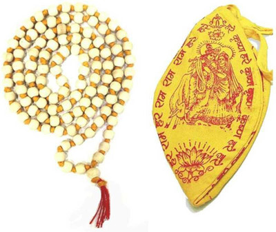 LETNIX POOJA TULSI JAAP MALA WITH GAUMUKHI Wood, Cotton Dori Chain Wood Chain