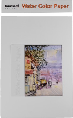 Vardhman Water Color Handmade Paper plain 30 x 42 cm, pack of 10 sheets 250 Watercolor Paper(Set of 1, White)