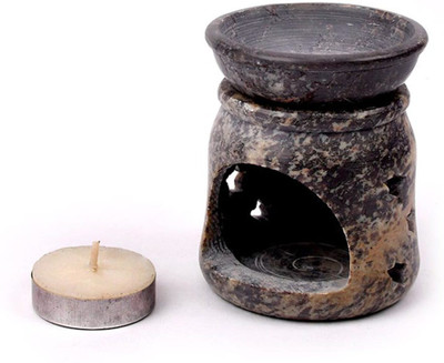 Rudra Centre Ceramic Grey & Brown Oil Diffuser BBD41(2 x 0.5 ml)
