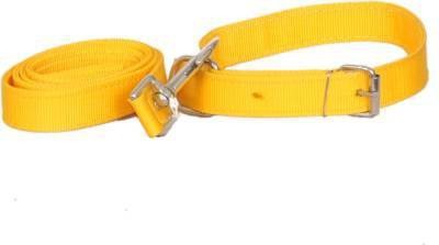 havish Dog Collar & Leash(Large, YELLOW)