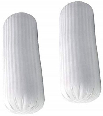 Golden Polyester Fibre Solid Sleeping Pillow Pack of 2(White)