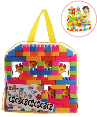 BOZICA NEW ARRIVAL 100 Pcs Building Blocks,Creative Learning Toy |Educational Toy |For Kids Puzzle Toy Assembling Shape Building Unbreakable Toy Set(100 Pieces)