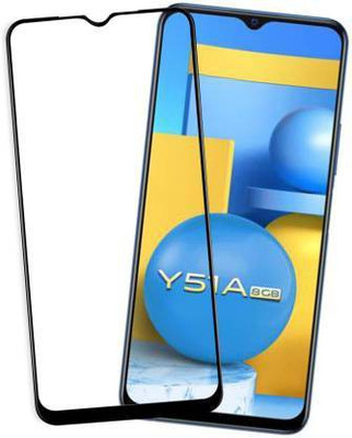 kentop Edge To Edge Tempered Glass for VIVO Y51A + V2031(Pack of 1)