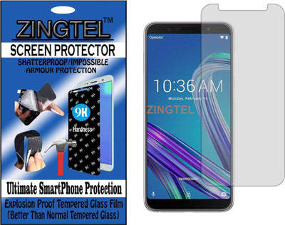 ZINGTEL Tempered Glass Guard for ASUS ZENFONE MAX PRO M1 (Flexible, Unbreakable)(Pack of 1)
