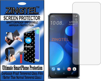 ZINGTEL Tempered Glass Guard for HTC DESIRE 19 PLUS (Flexible, Unbreakable)(Pack of 1)