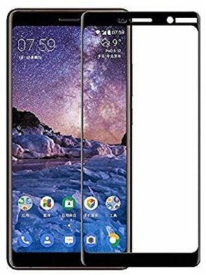 Mersal Edge To Edge Tempered Glass for Nokia 7 Plus, (Premium Edge To Edge Full Glue Branded Glass)(Pack of 1)