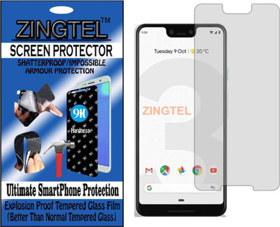 ZINGTEL Tempered Glass Guard for GOOGLE PIXEL 3 XL (Flexible, Unbreakable)(Pack of 1)