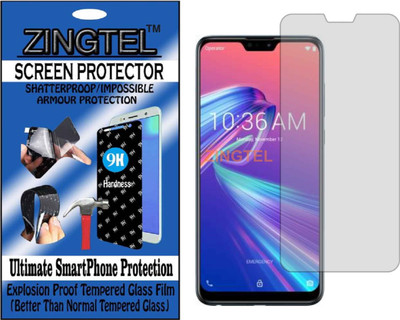 ZINGTEL Tempered Glass Guard for ASUS ZENFONE MAX PRO (M2) (Flexible, Unbreakable)(Pack of 1)