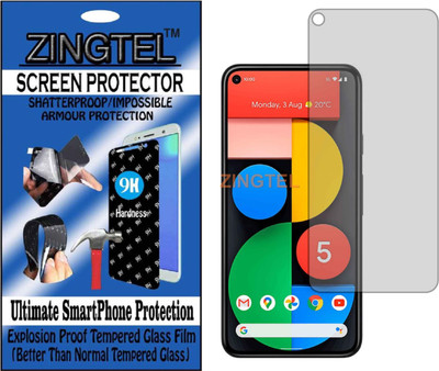 ZINGTEL Tempered Glass Guard for GOOGLE PIXEL 5 (Flexible, Unbreakable)(Pack of 1)