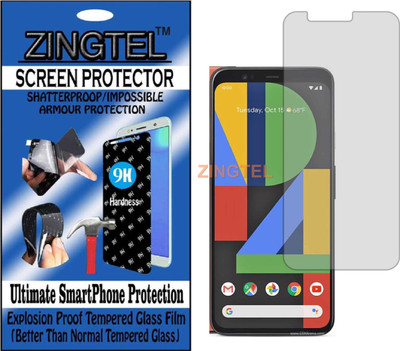 ZINGTEL Tempered Glass Guard for GOOGLE PIXEL 4 (Flexible, Unbreakable)(Pack of 1)