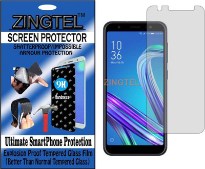 ZINGTEL Tempered Glass Guard for ASUS ZENFONE MAX M1 ZB555KL (Flexible, Unbreakable)(Pack of 1)