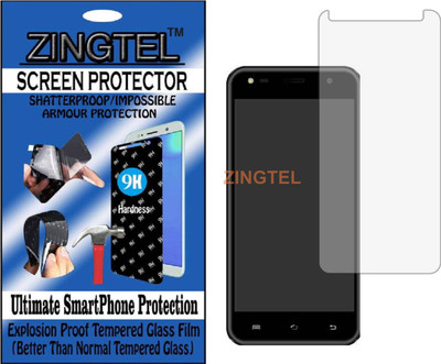 ZINGTEL Tempered Glass Guard for COMIO C2 LITE (Flexible, Unbreakable)(Pack of 1)