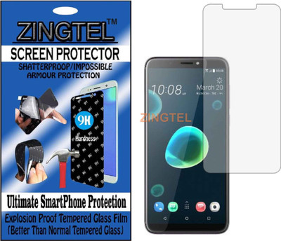 ZINGTEL Tempered Glass Guard for HTC DESIRE 12 PLUS (Flexible, Unbreakable)(Pack of 1)