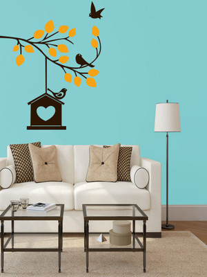 Trends on WALL 66 cm Bird Home Self Adhesive Sticker(Pack of 1)