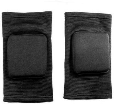 EmmEmm Finest Square Padded Knee Caps/Guards for Dancing/Cycling/Skating/Trekking Knee Support(Black)