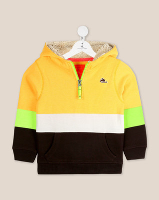 Cherry Crumble by Nitt Hyman Full Sleeve Color Block Baby Boys & Baby Girls Sweatshirt