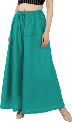 AR-FABTIKO Flared Women Green Trousers