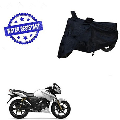 saanvi Two Wheeler Cover for TVS(Apache RTR 180, Black)
