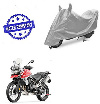 Atulit enterprises Two Wheeler Cover for Triumph(Tiger 800 XCA, Silver)
