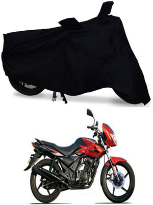Amozkart Two Wheeler Cover for TVS(Flame DS 125, Black)