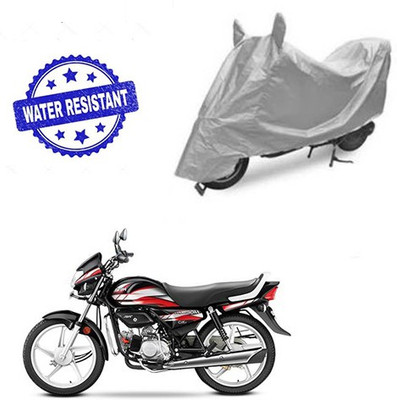 Pecko Two Wheeler Cover for Hero(CD deluxe, Silver)