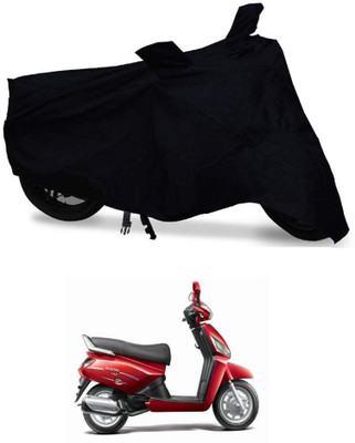 ROYAL AUTO MART Two Wheeler Cover for Mahindra(Gusto 125, Black)