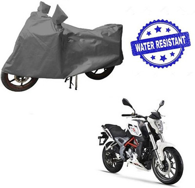 HYBRIDS COLLECTION Waterproof Two Wheeler Cover for DSK Benelli(TNT 25, Grey)