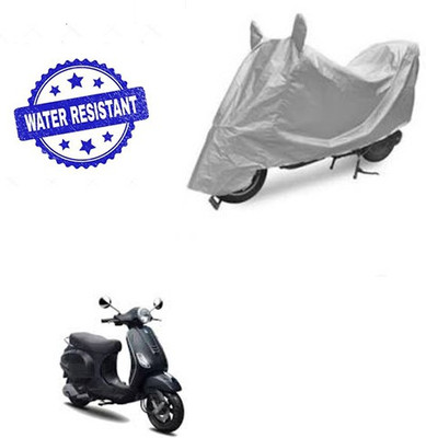 saanvi Two Wheeler Cover for Piaggio(Vespa LX, Silver)