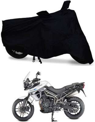THE REAL ARV Waterproof Two Wheeler Cover for Triumph(Tiger 800 XR, Black)