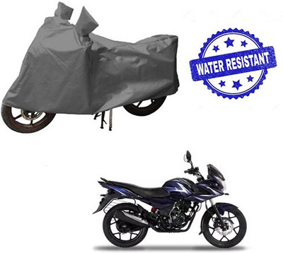 HYBRIDS COLLECTION Waterproof Two Wheeler Cover for Bajaj(Discover 150 f, Grey)
