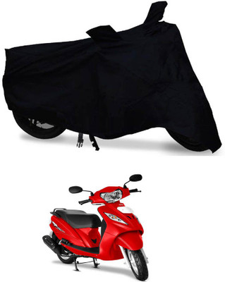 Mdstar Waterproof Two Wheeler Cover for TVS(Wego, Black)