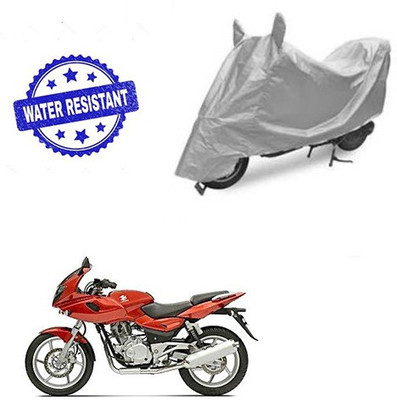 saanvi Two Wheeler Cover for Bajaj(Pulsar 220 DTS-i, Silver)
