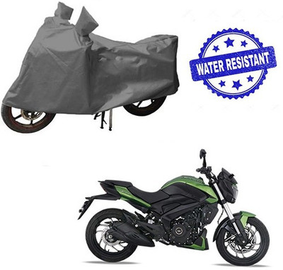 HYBRIDS COLLECTION Waterproof Two Wheeler Cover for Bajaj(Dominar, Grey)