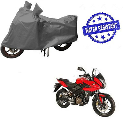 HYBRIDS COLLECTION Waterproof Two Wheeler Cover for Bajaj(Pulsar AS 150, Grey)