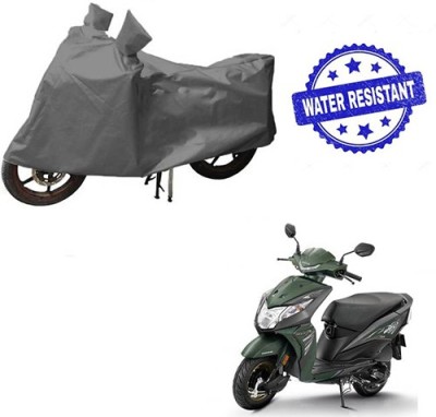 HYBRIDS COLLECTION Waterproof Two Wheeler Cover for Honda(Dio, Grey)