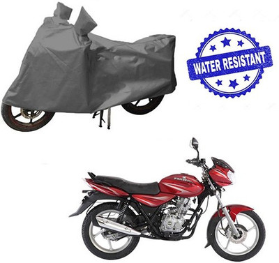 HYBRIDS COLLECTION Waterproof Two Wheeler Cover for Bajaj(Discover 125 DTS-i, Grey)
