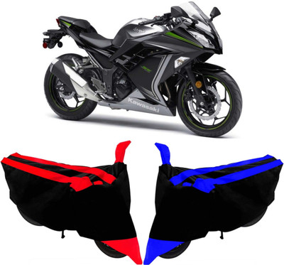 Just try it Waterproof Two Wheeler Cover for Kawasaki(Ninja 300, Multicolor)