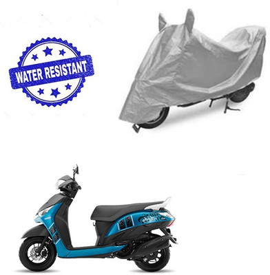 saanvi Two Wheeler Cover for Yamaha(Alpha, Silver)